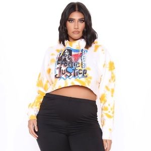 Poetic Justice Tie Dye Cropped Hoodie